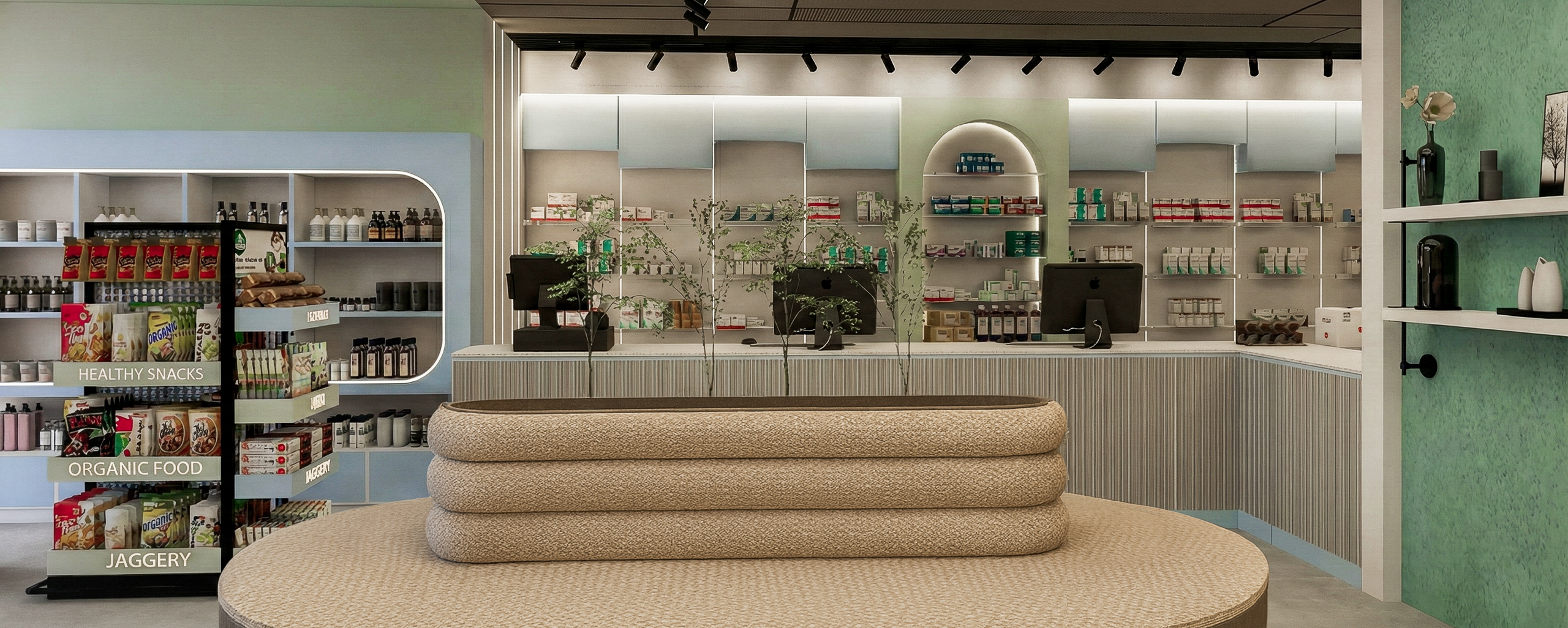 BIMA clinic and pharmacy environment